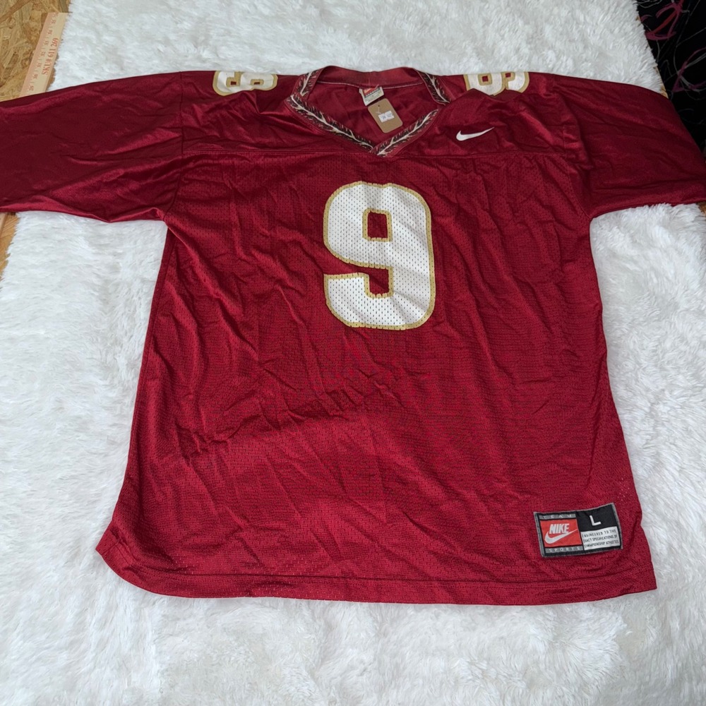 Vintage fsu Florida state Nike NCAA Football Jersey 9 Men's Large Made in USA‎